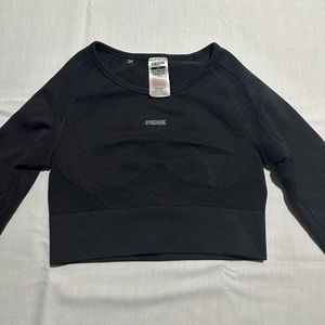 GYMSHARK FLEX SPORTS LONG SLEEVE CROP TOP